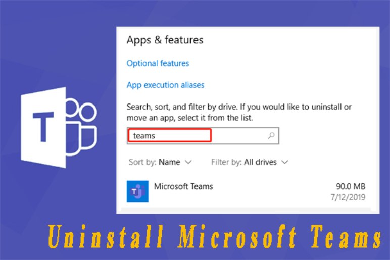 Uninstalling Process Of Microsoft Teams